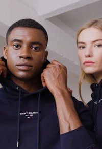 Tommy Hilfiger LOGO HOODIE - Sweatshirt com capuz - desert sky