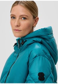 s.Oliver MIT  UND STEPPMUSTER - Wintermantel - türkis