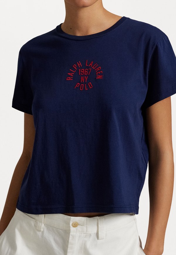 SHRUNKEN FIT COTTON JERSEY LOGO TEE - Print T-shirt3