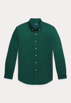 Polo Ralph Lauren, CUSTOM FIT GARMENT-DYED OXFORD SHIRT - Skjorter - moss agate