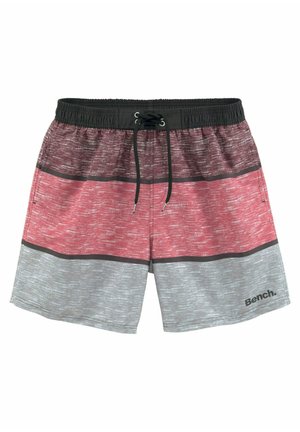 Badeshorts - schwarz bordeaux