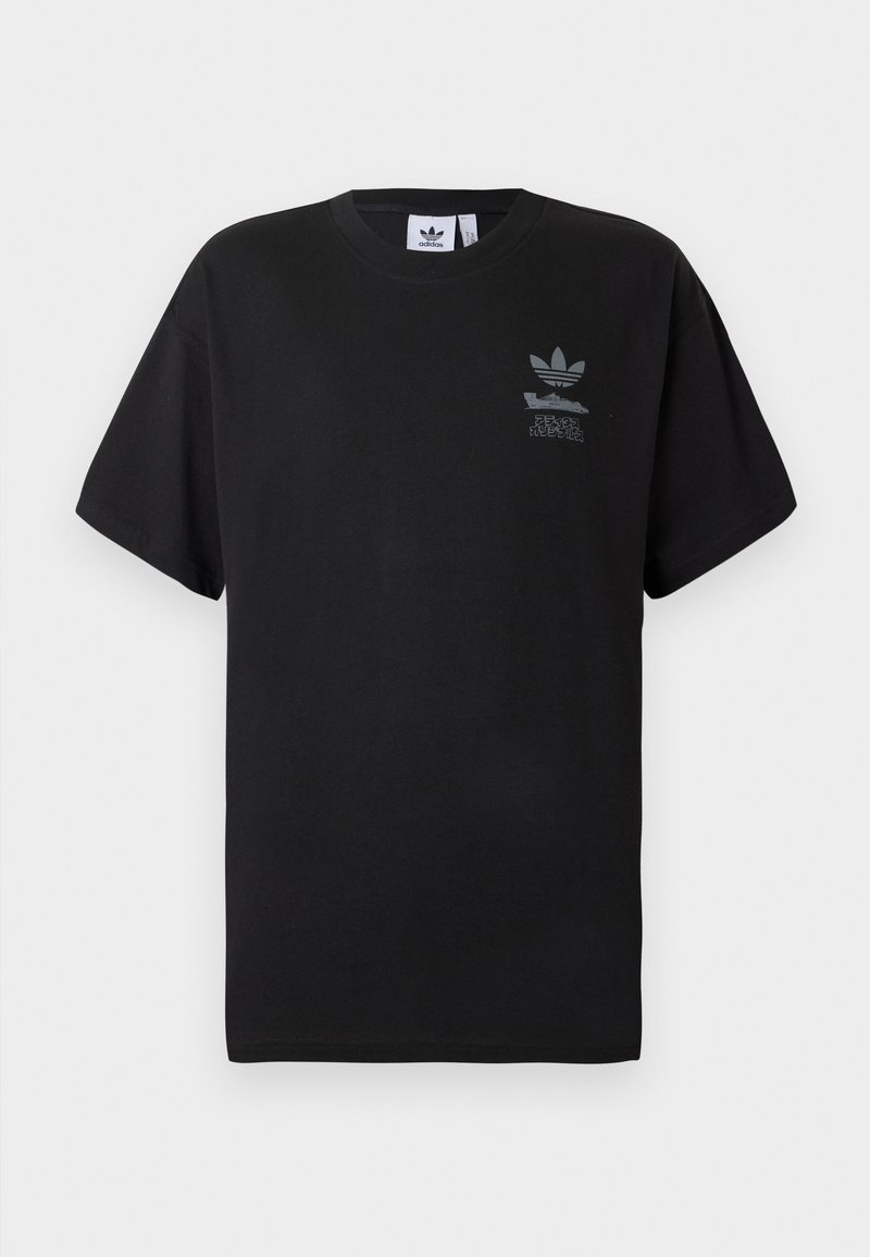 adidas Originals T-shirt print zwart adidas Originals T-shirt print zwart