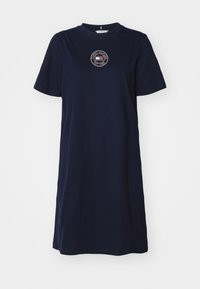 Tommy Hilfiger NAUTICAL TEE DRESS - Žerzejové šaty - desert sky