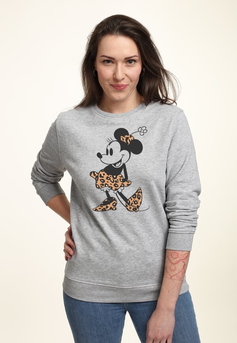 Disney MICKEY & FRIENDS LEOPARD MOUSE - Felpa - heather grey