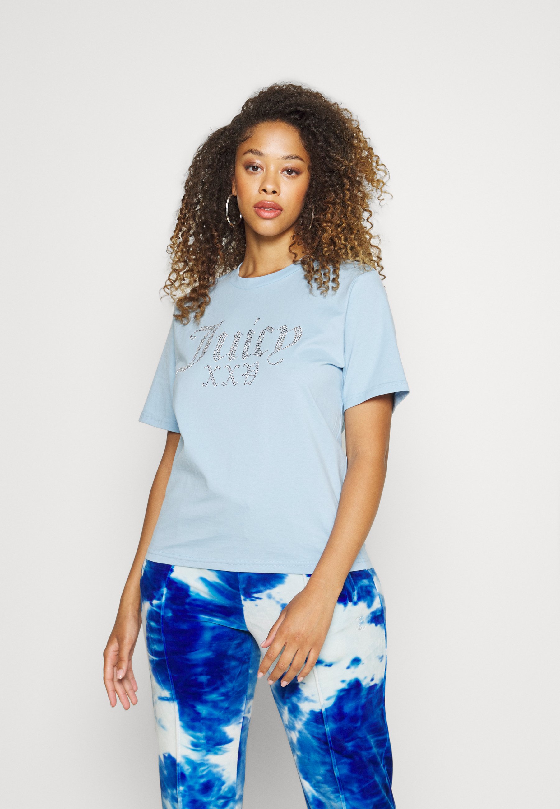 Juicy Couture JUICY NUMERAL - T-shirt print - powder blue/blauw - Zalando.nl