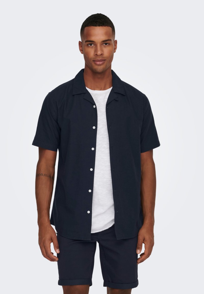 Only & Sons blauwe heren overhemd | Shop nu bij