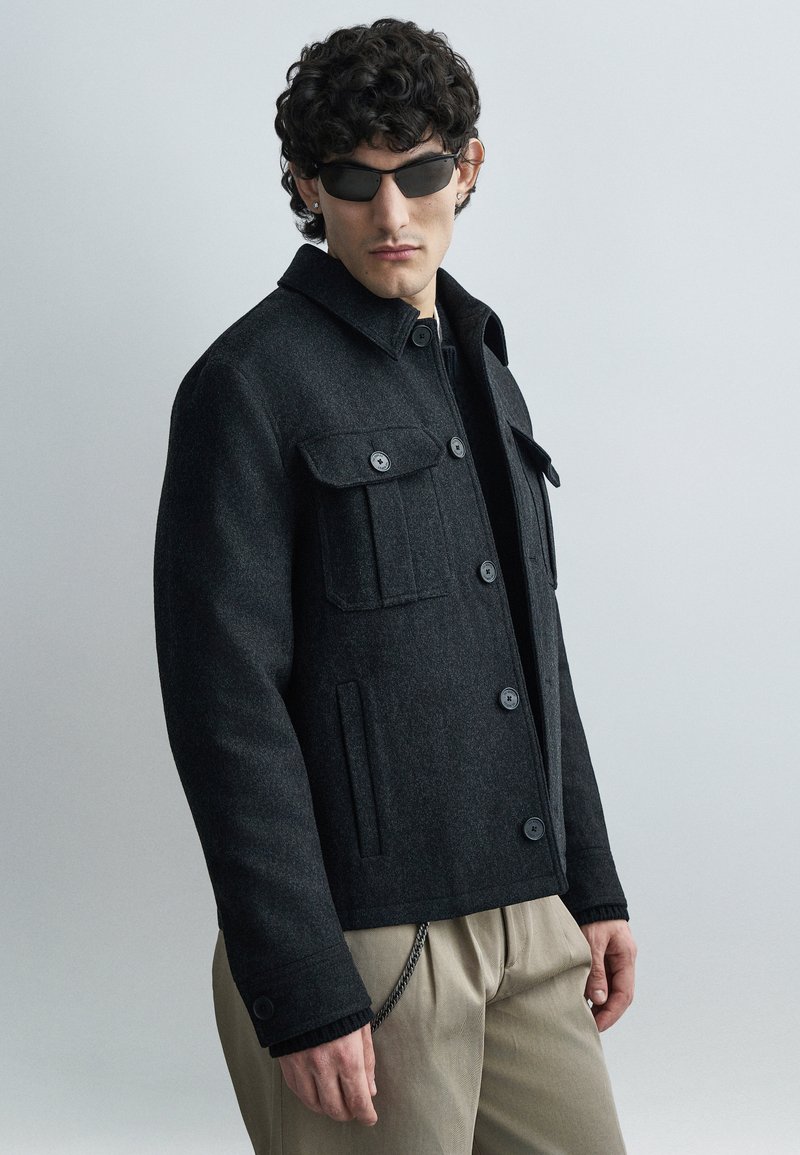 The Kooples BLOUSON - Könnyű dzseki - anthracite