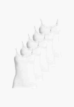 5ER PACK NADJA SPAGHETTI - Caraco - weiß