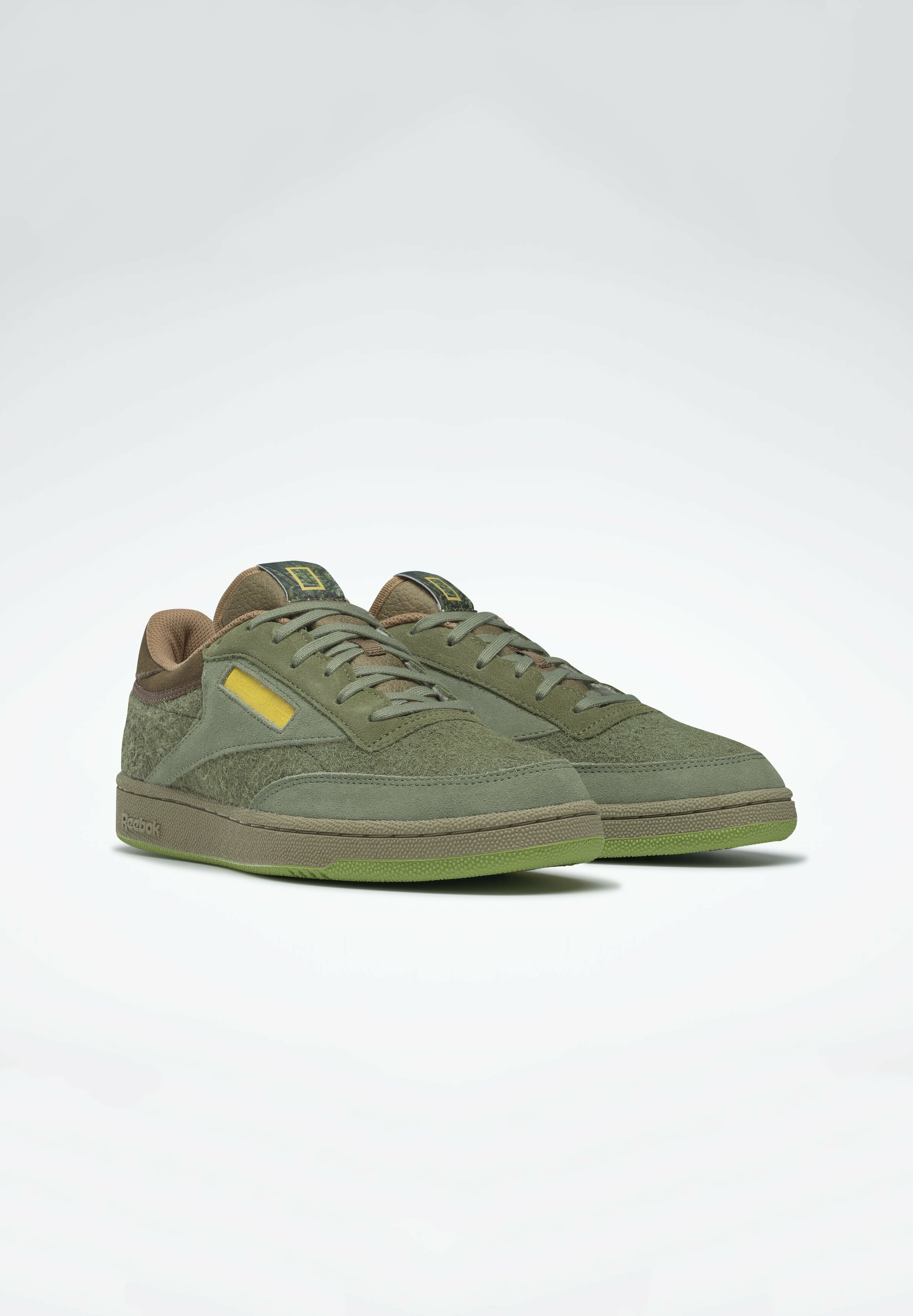 Reebok Classic NATIONAL GEOGRAPHIC CLUB C SHOES - Sneakers laag - green/ Groen - Zalando.nl