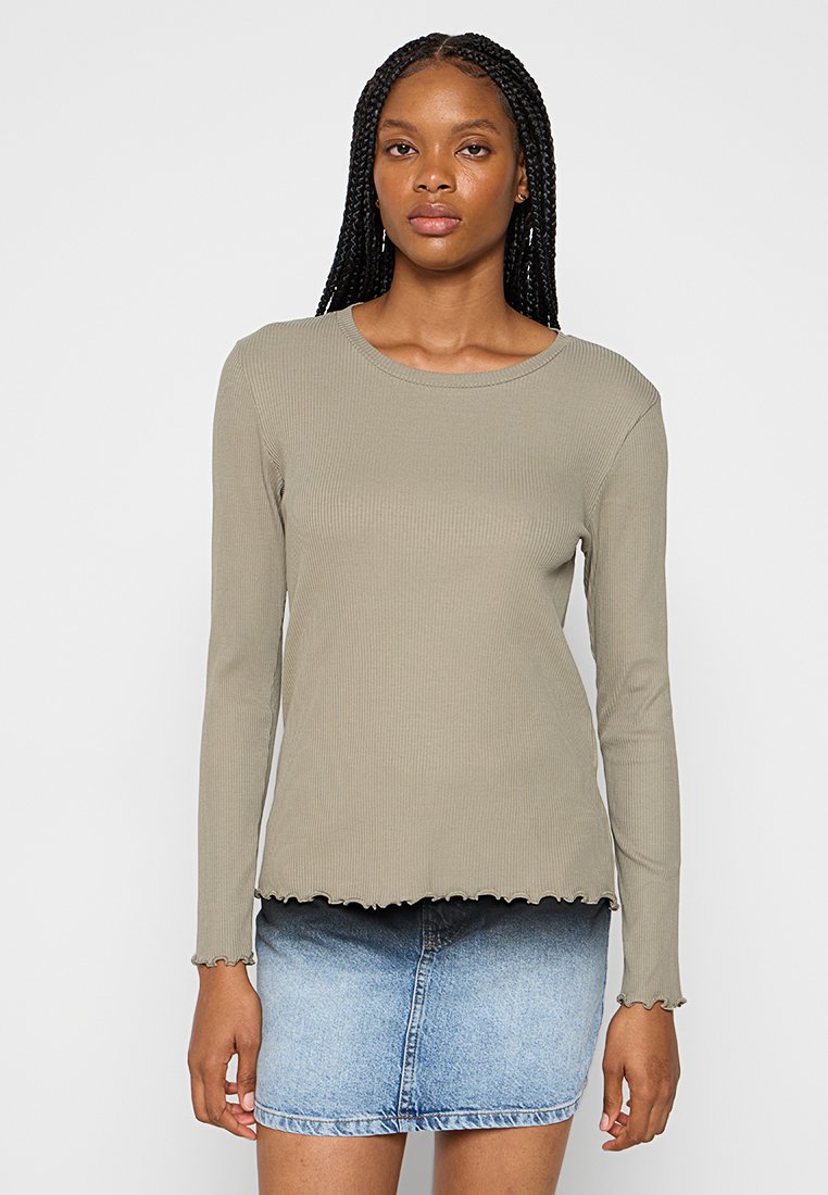 Selected Femme Longsleeve olijfgroen Selected Femme Longsleeve olijfgroen