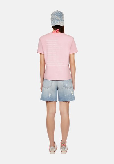 The Kooples Marškinėliai su spaudiniu - powder pink
