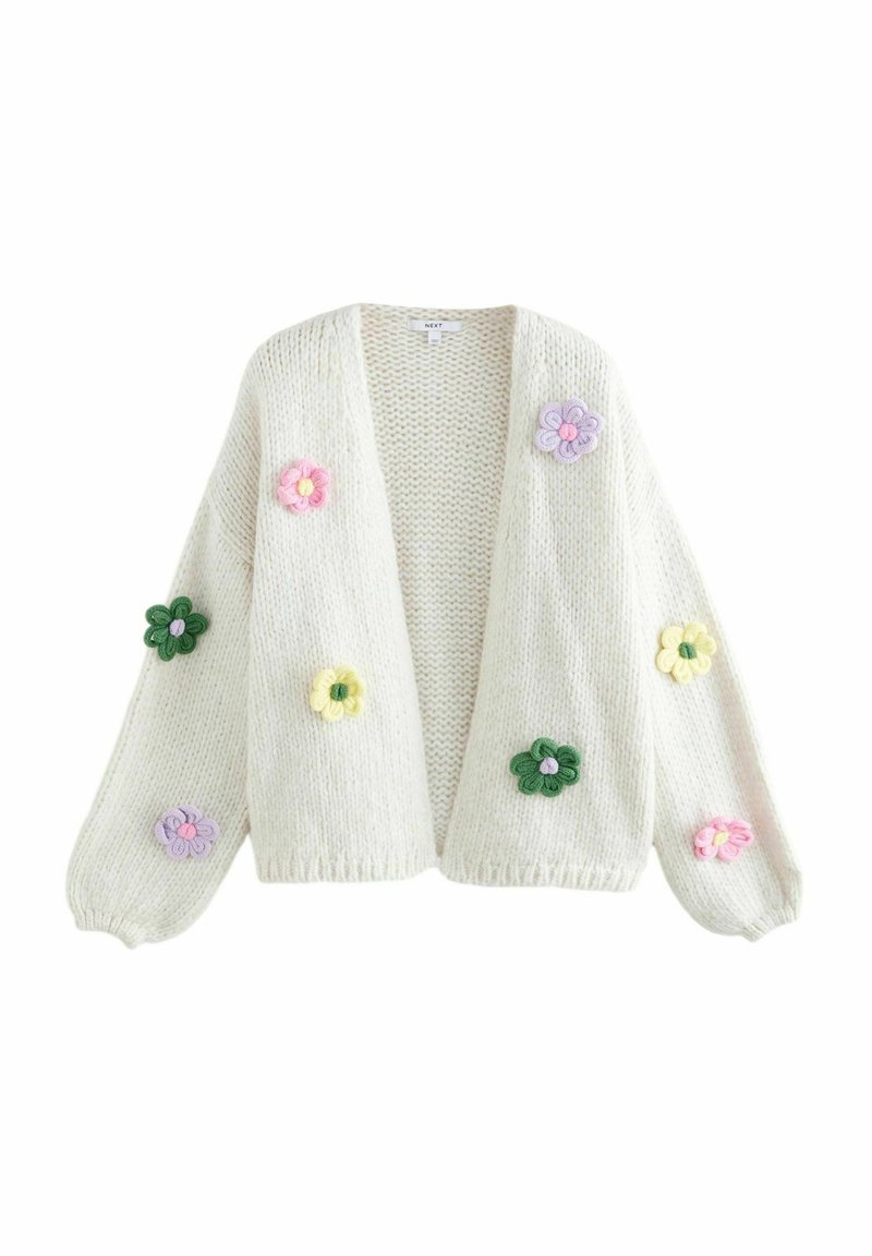 Cardigan Valentino Blanc Avec Broderie Florale - Taille M, 100% Coton - Neuf Avec étiquettes (NWT)