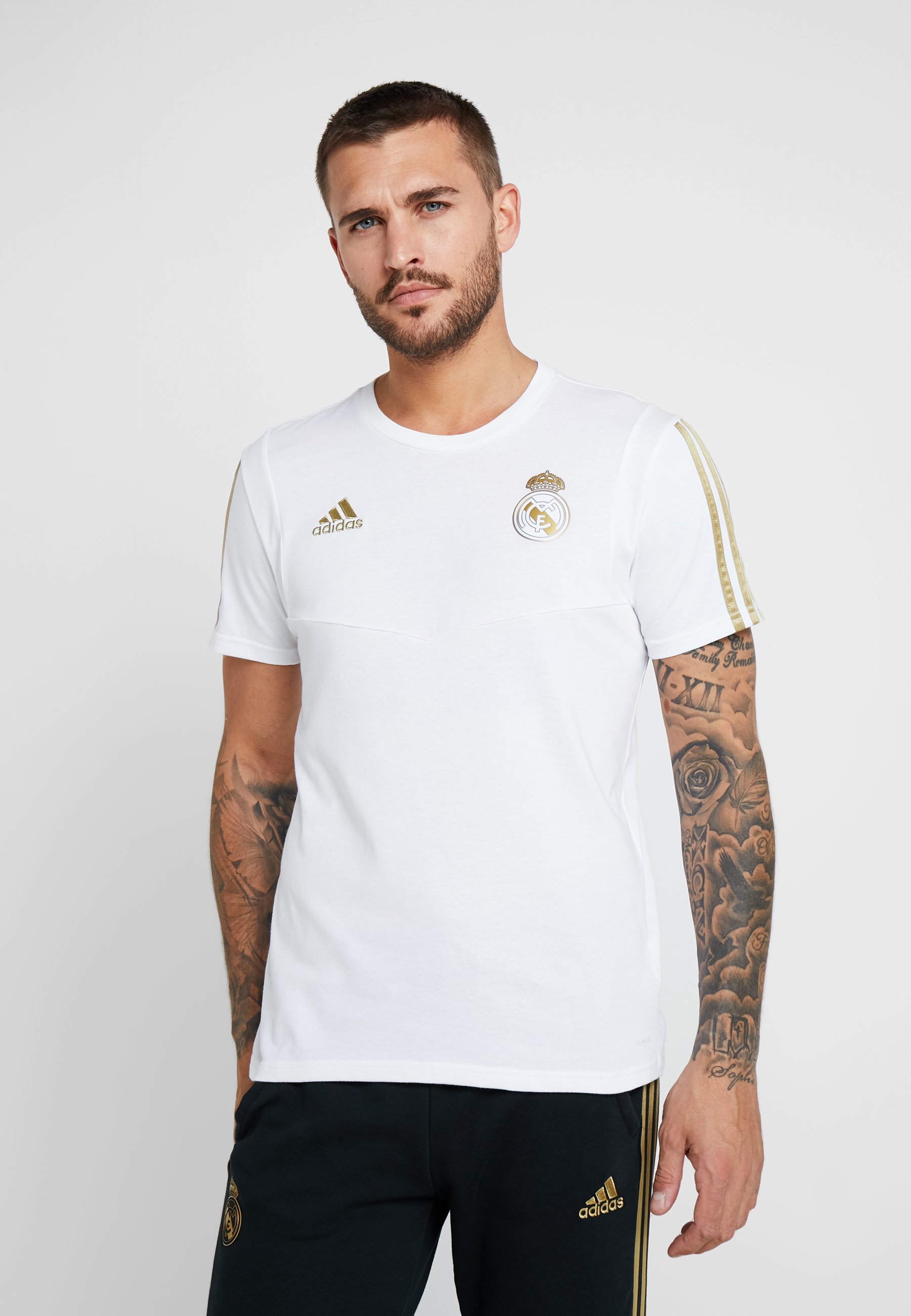 REAL MADRID TEE Klubbkläder whitegold REAL MADRID TEE Klubbkläder whitegold