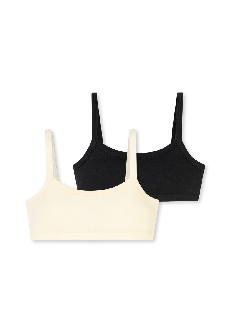 Schiesser 2-PACK FRESH VIBE - Bustier - schwarz weiss