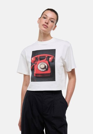 Monoprix, T-shirt imprimé - ecru