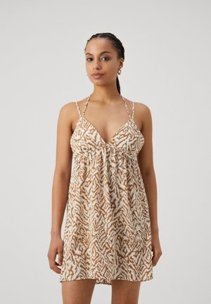 ONLNOVA LIFE LUX RAE DRESS  - Jurk - toasted coconut