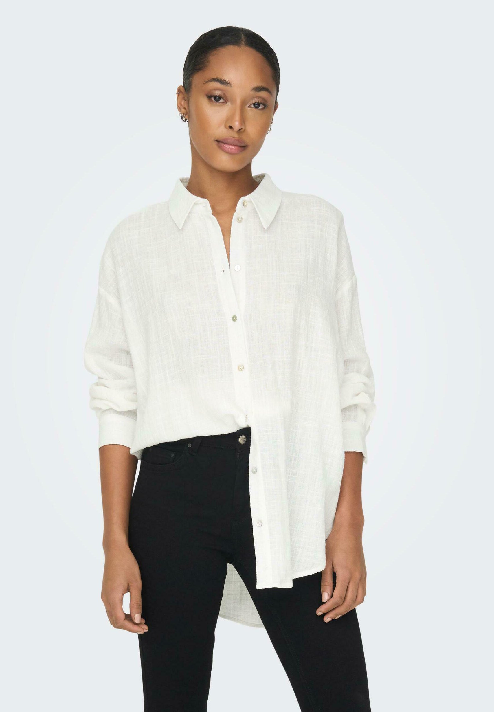 ONLY Women's Onlvalais L/S Shirt WVN Noos, Cloud Dancer, XS : Buy Online at Best Price in KSA - Souq is now