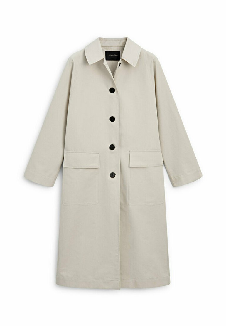 Massimo Dutti WITH BUTTONS - Klassischer Mantel - beige - Zalando.de 