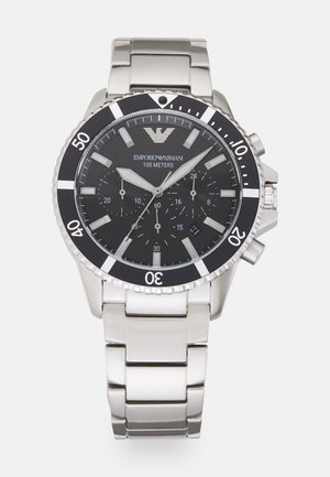 Emporio Armani DIVER - Cronografo - silver-coloured