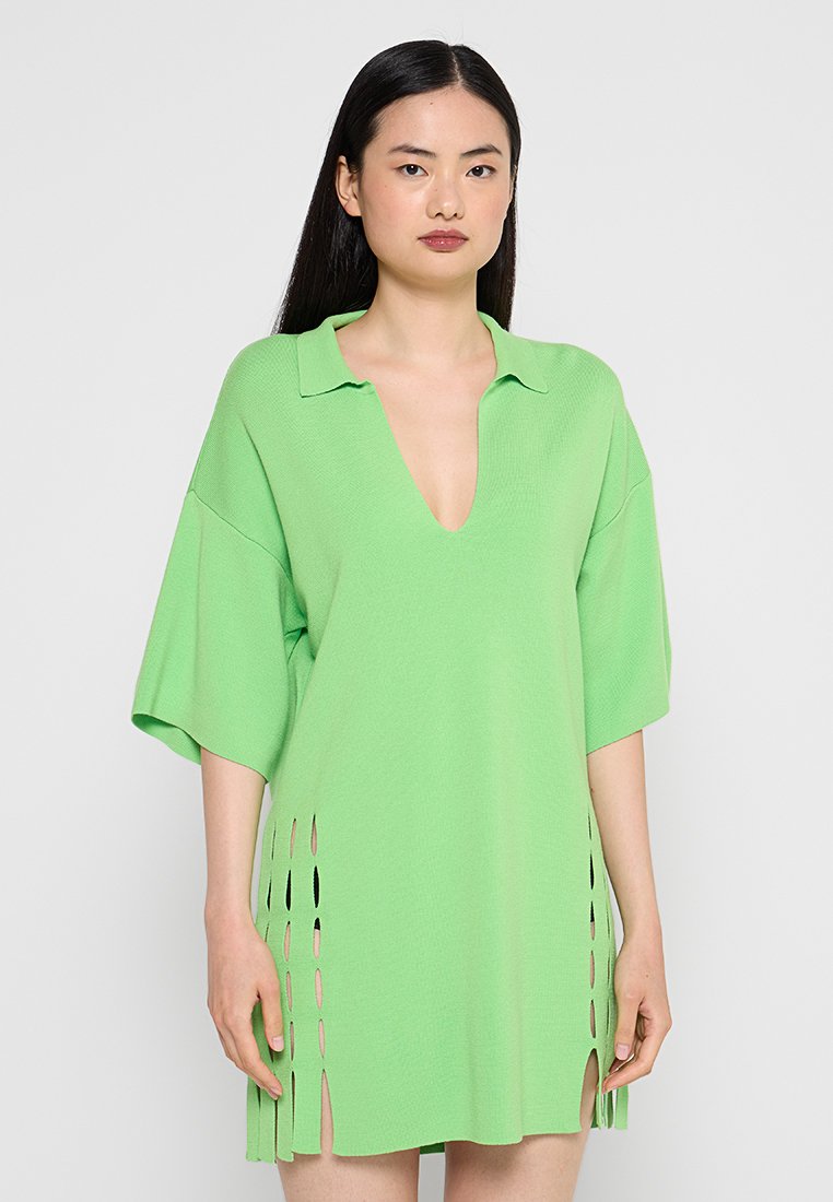 United Colors of Benetton Gebreide jurk lichtgroen United Colors of Benetton Gebreide jurk lichtgroen