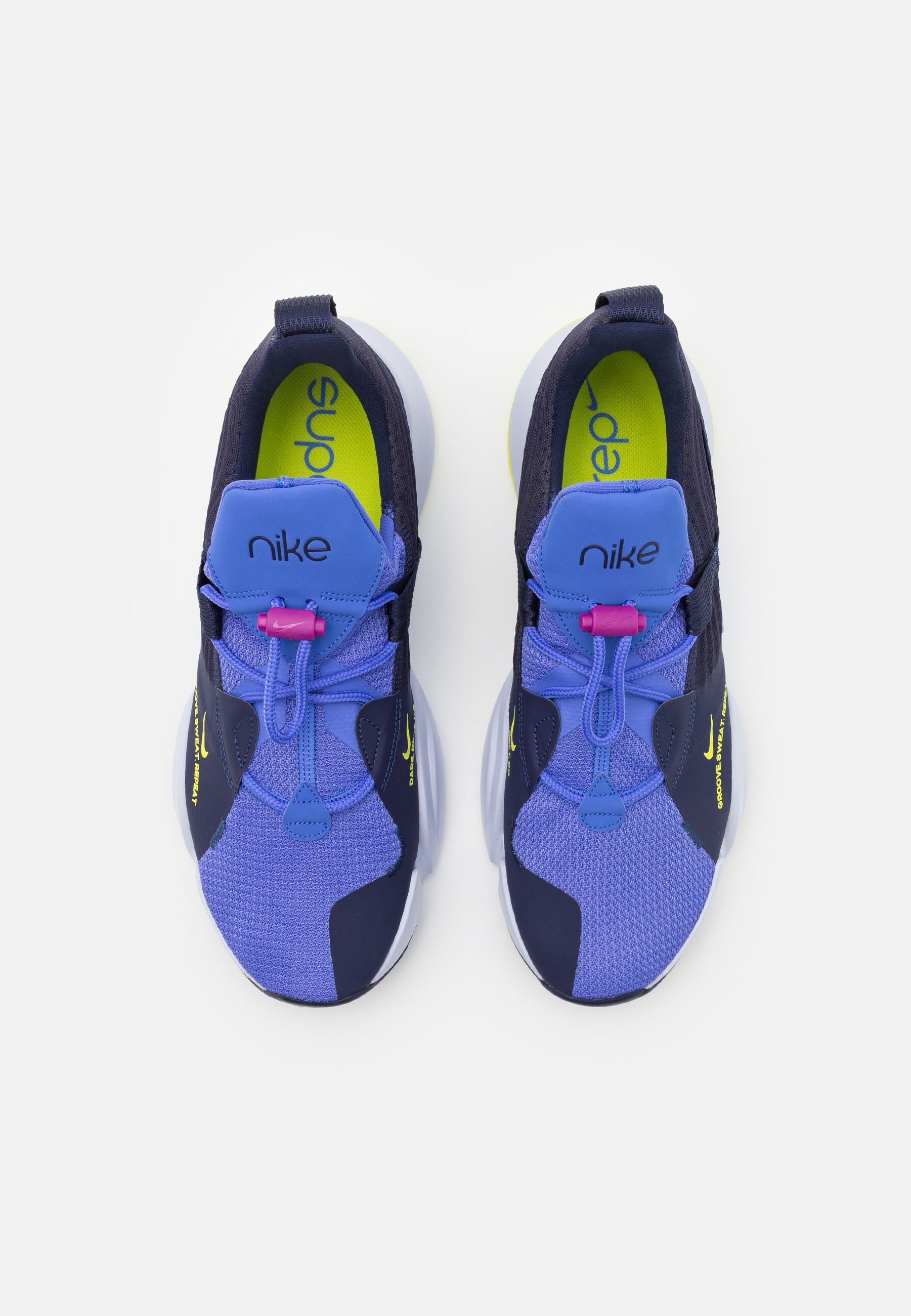 Nike Performance SUPERREP GROOVE - Training shoe - blackened  blue/cyber/sapphire/ghost/dark blue - Zalando.de