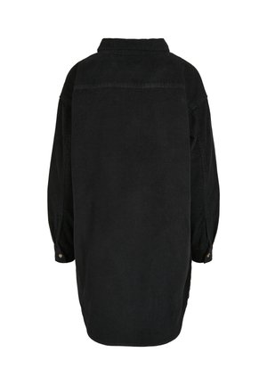 Urban Classics LADIES LONG CORDUROY OVERSHIRT - Button-down blouse - black