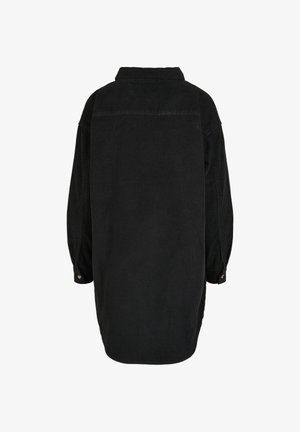 Urban Classics LADIES LONG CORDUROY OVERSHIRT - Button-down blouse - black