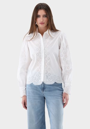 Button-down blouse - white