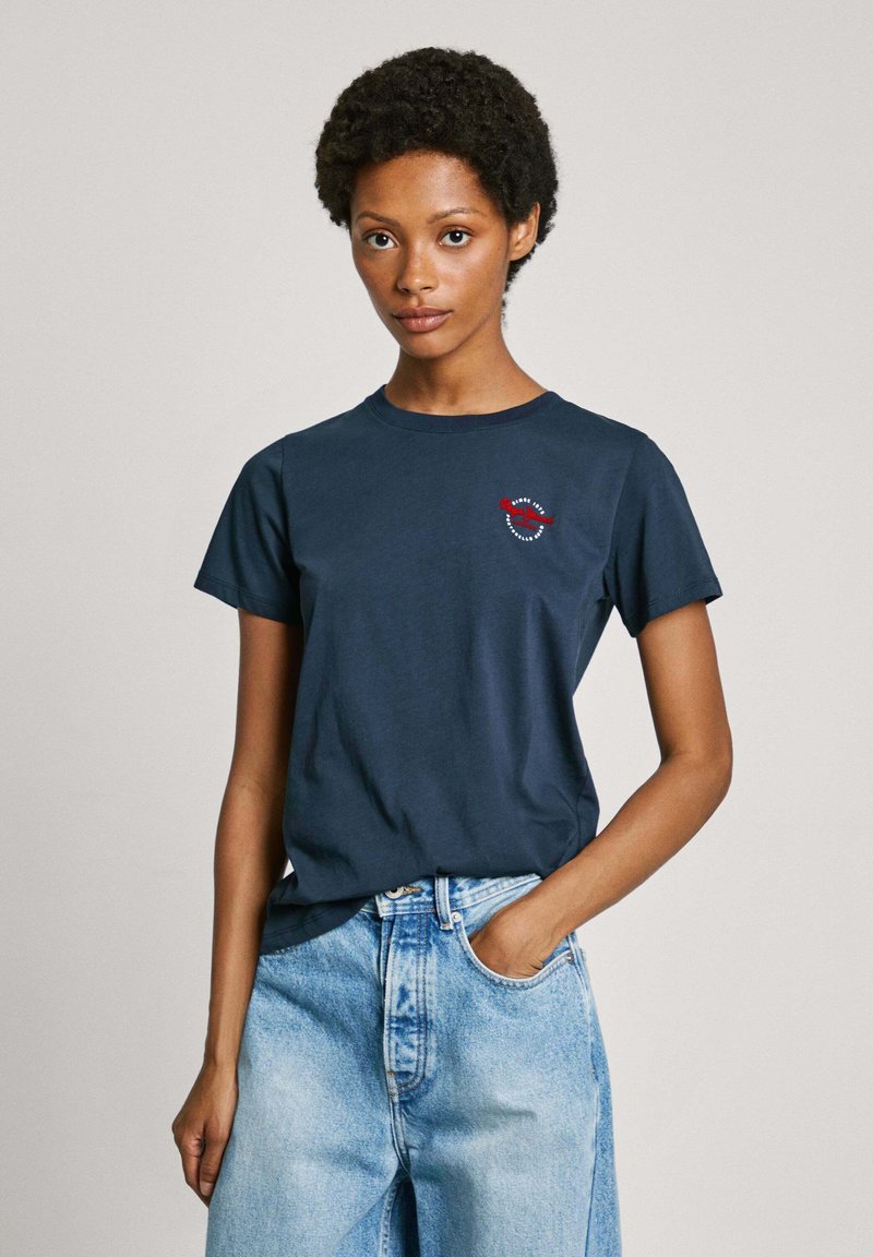 Pepe Jeans GABRIELA - Camiseta estampada - dulwich blue
