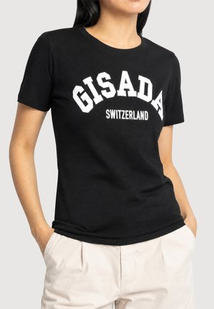 Gisada, T-shirt con stampa - black