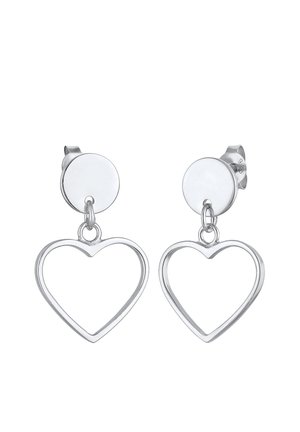 Elli HEART CUT OUT - Earrings - silber