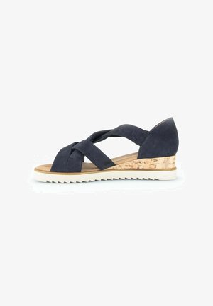 Gabor, SANDALES - Wedge sandals - bleu