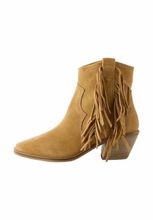 Next, Bottines de cowboy / motard - mottled brown