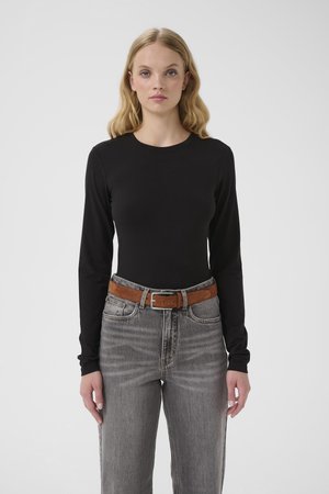 GZMIDA - Langærmet T-shirt - black