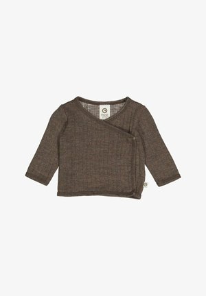 Müsli by GREEN COTTON Vest - walnut melange