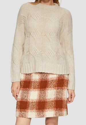 Pullover - mottled beige