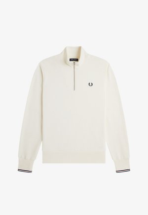 Fred Perry, HALF ZIP - Sweatshirt - ecru