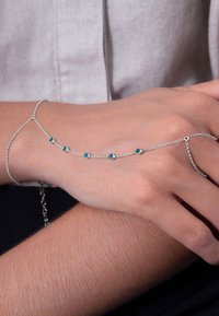 Elli SPARKLING BASIC - MIT KRISTALLEN VON SWAROVSKI® - Anillo - blau