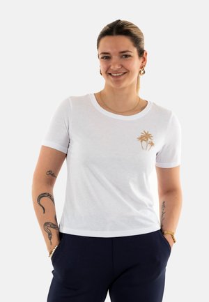 WAKEY - Camiseta estampada - blanc