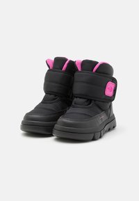 Geox WILLABOOM GIRL - Žieminiai batai - black/fuchsia