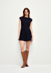 adL SLEEVELESS - Jersey dress - navy blue