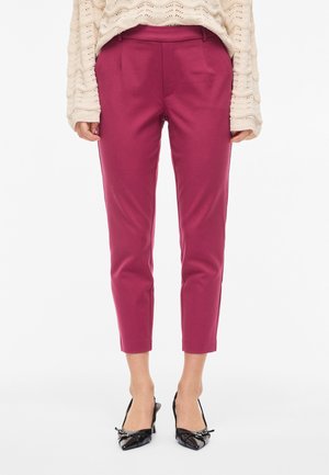 VILA, VIVARONE SLIM PANT - Kalhoty - anemone