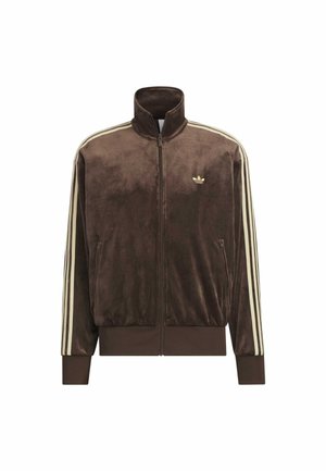 TRACK - Zip-up sweatshirt - dark brown