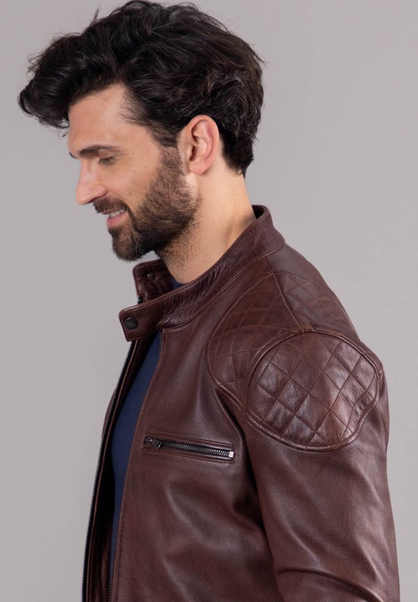 STONECROFT - Leather jacket - tan3