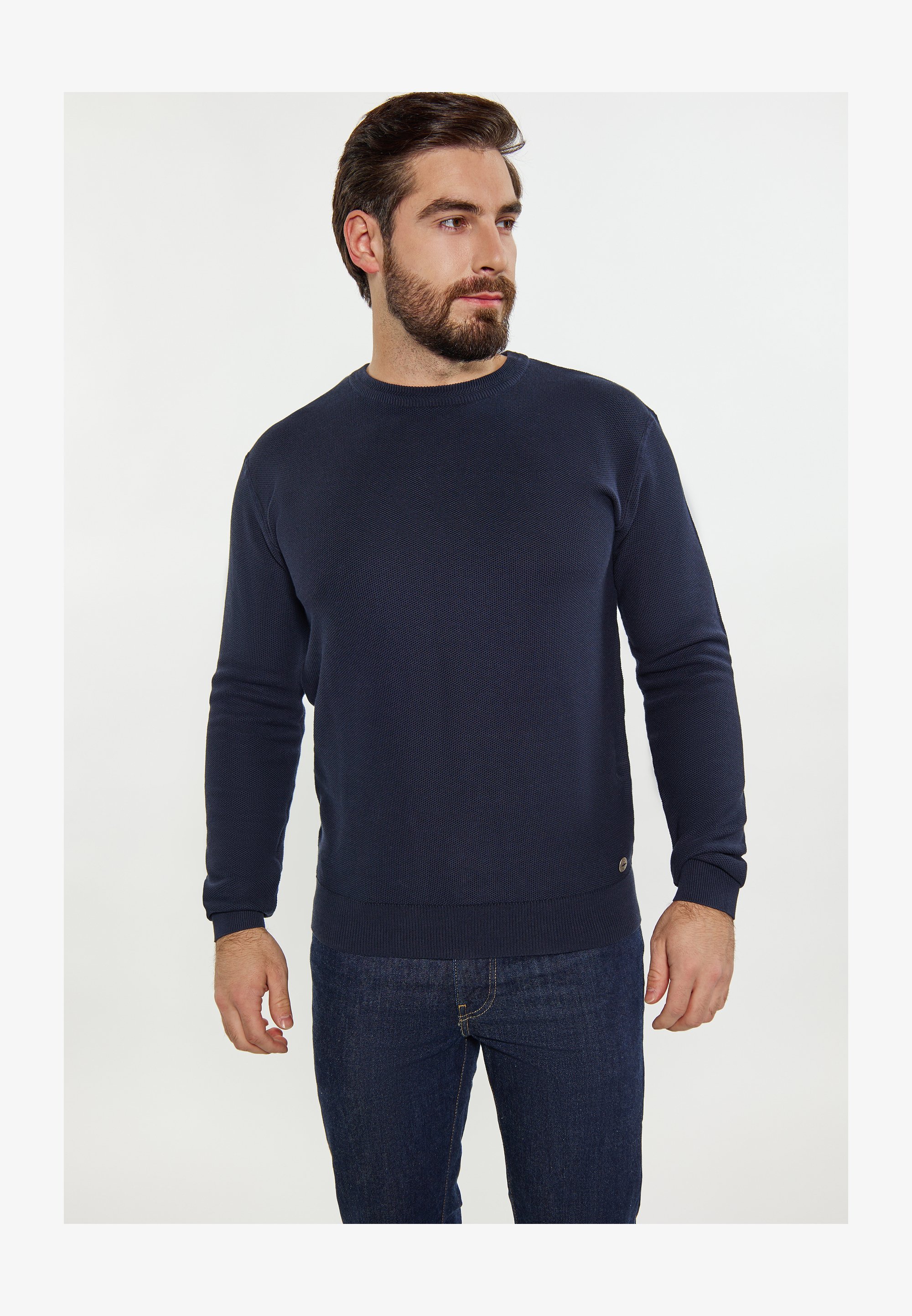 Fruit Of The Loom Maglione Uomo Con Cerniera – Blu Scuro, Taglia M