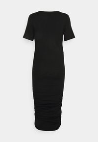 Noisy May Tall NMEMMA ROUCHING DRESS - Vestido de malha - black