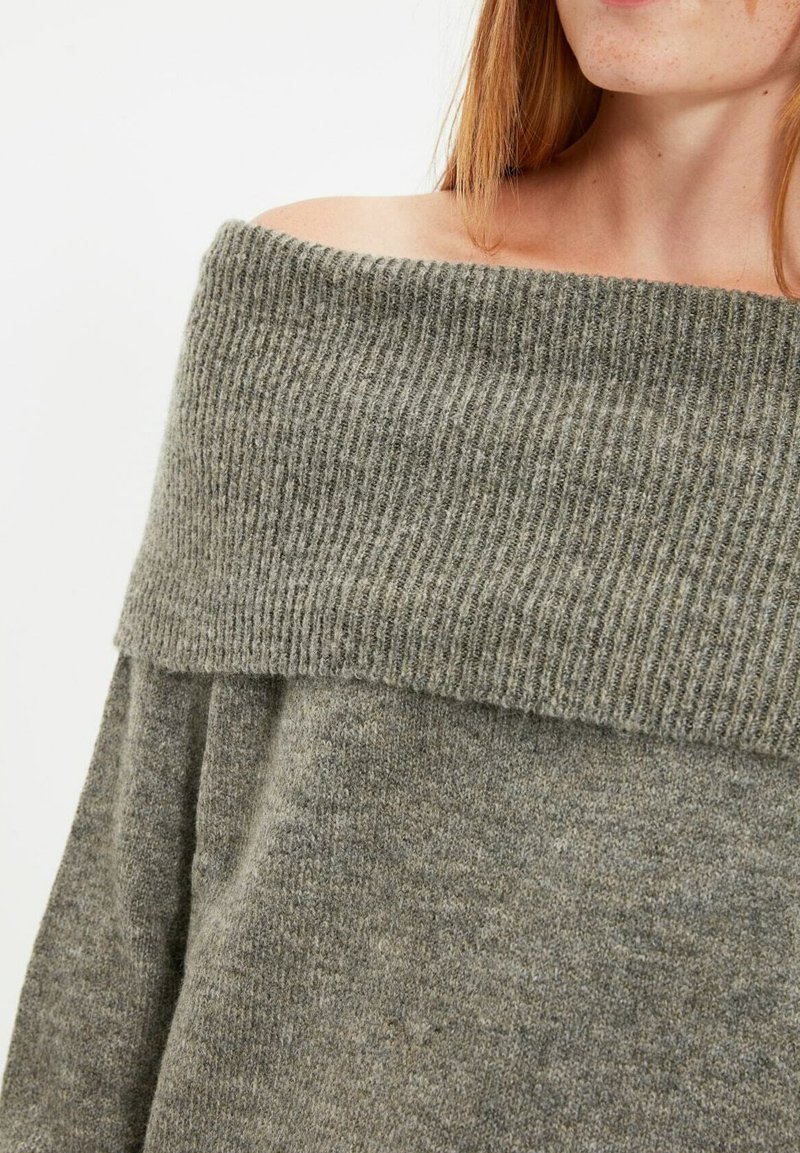 Damen Strickjacken | Trendyol Strickpullover grey/grau - CV99096 Damen Strickjacken | Trendyol Strickpullover grey/grau - CV99096