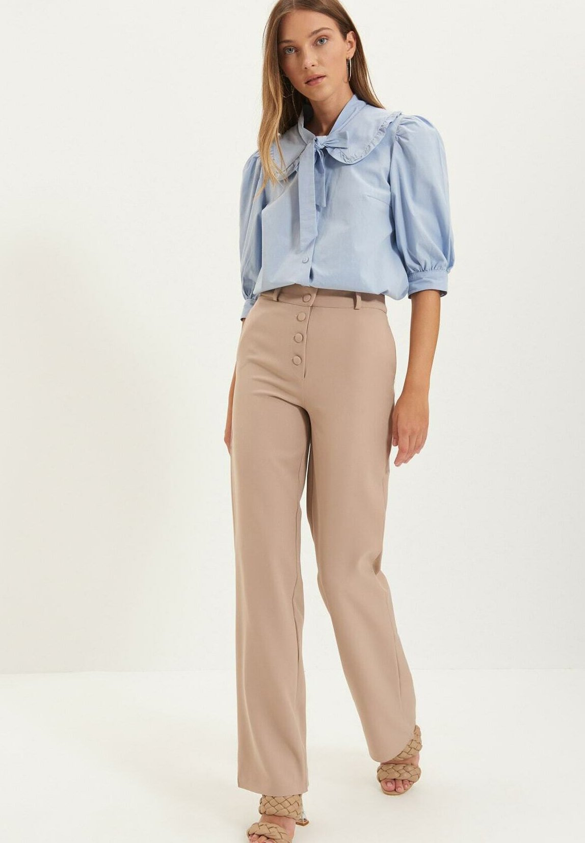 Trendyol Pantaloni - beige - Zalando.it