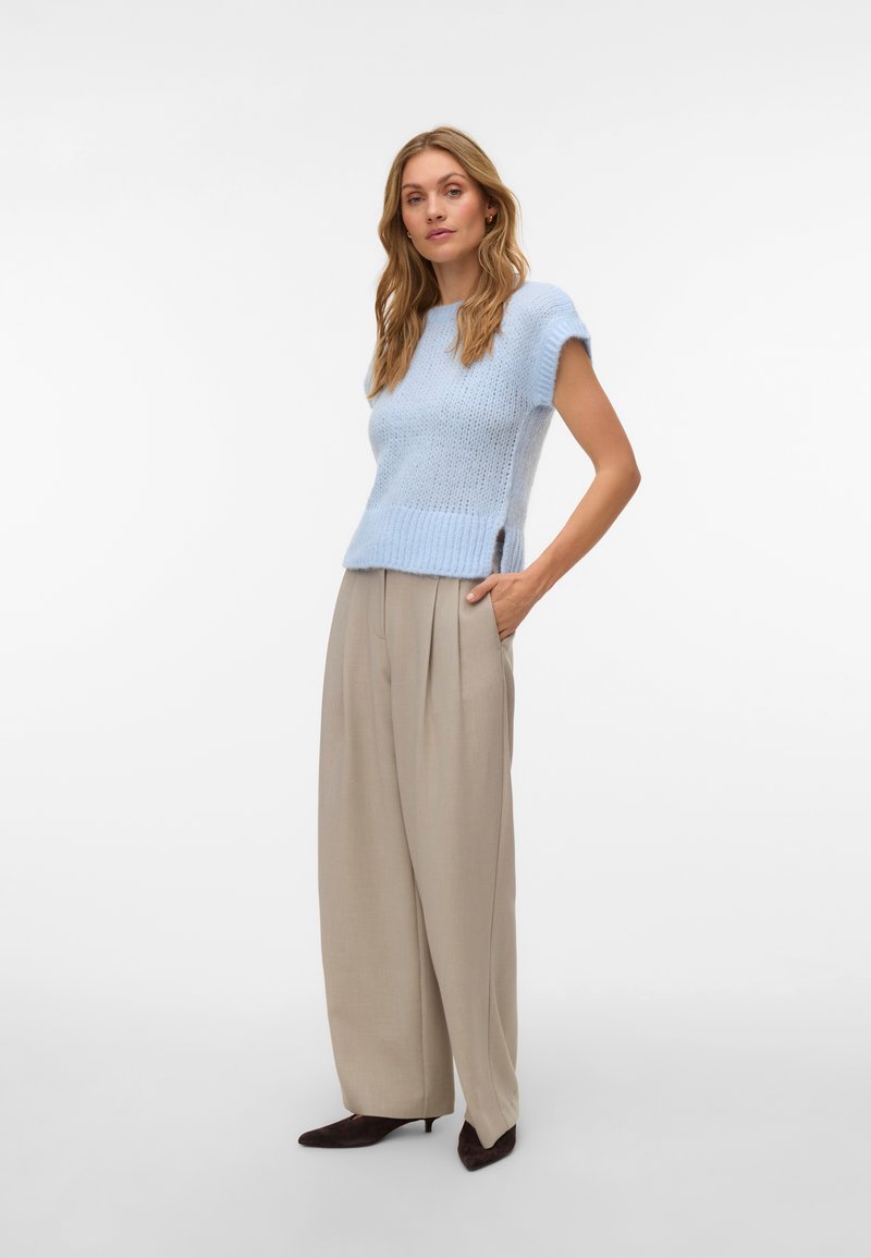 Vero Moda T-shirt basic lichtblauw
