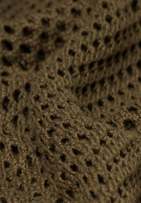 GOLDNER SOMMERLICHER MIT AJOURMUSTER - Strickpullover - khaki